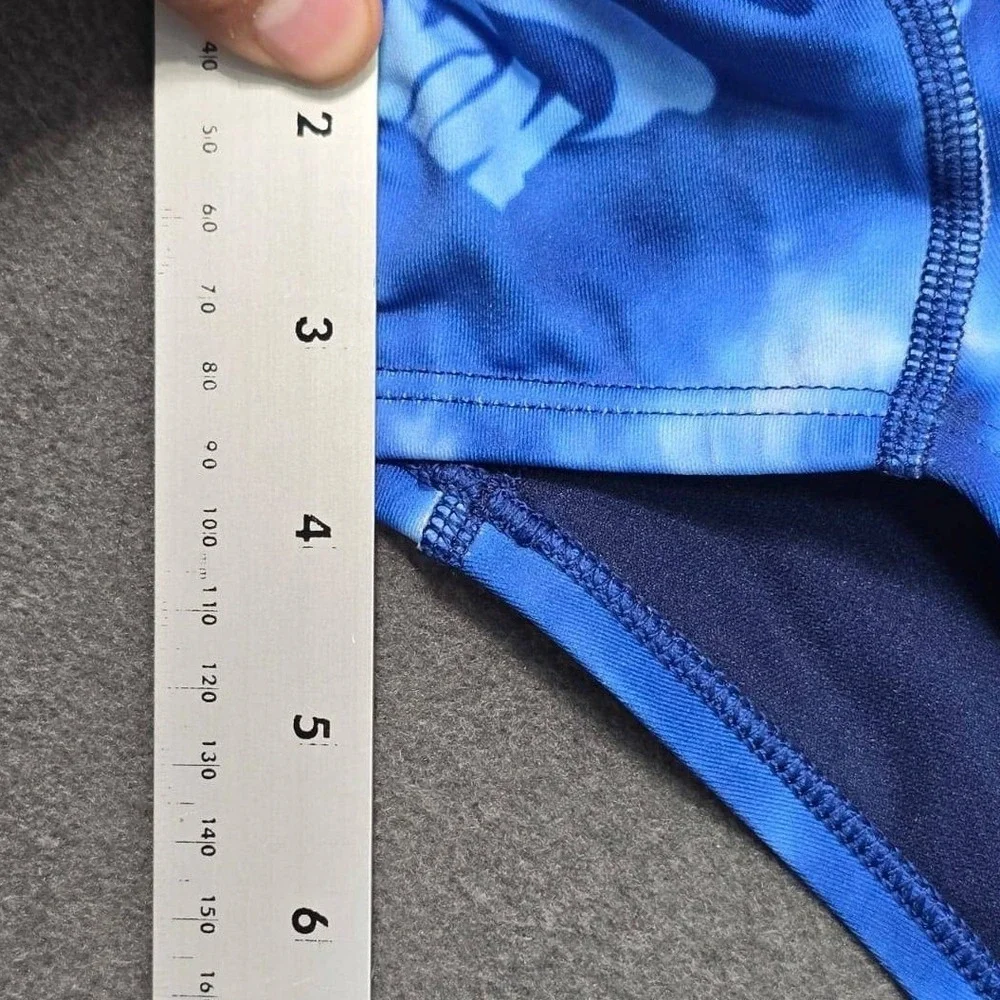 NWT NIKE‎ Women's Aqua Blue Print Swim Shorts 38